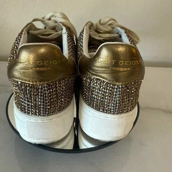 Kurt Geiger Beige and Dark Beige Sneakers Box - Picture 7 of 12